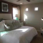 Master bedroom in Volante model at Green Valley Ranch in Denver