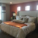 Master bedroom in Lansford model at Green Valley Ranch in Denver